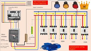 3 Phase Distribution Board Wiring Diagram  MDB  Main Distribution Boards