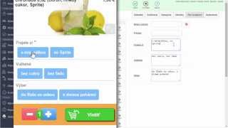 Doplnenie voliteľných vlastností jedál a nápojov pri objednávaní v iKelp POS Mobile