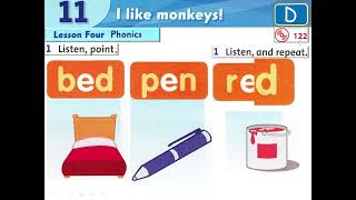 Level 1 - Unit 11 - Part D (Phonics) - I like monkeys!