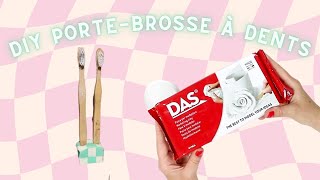 DIY support brosses à dents en argile (facile)