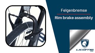 Licorne Bike Felgenbremse Montage (Licorne Bike Rim brake assembly)