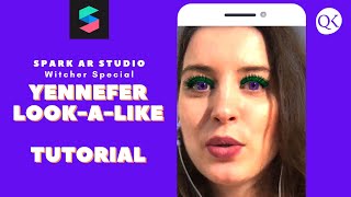 Spark AR Yennefer Look a Like Tutorial [Change your Eyecolor, MakeUp, add 3D Eyelashes]