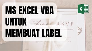 Membuat Label Undangan dari List di MS Excel dengan VBA, tanpa Mail Merge ( label Tom Jerry 103 )