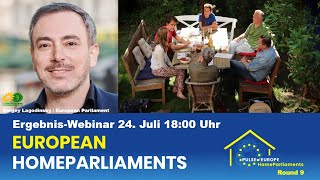 Ergebnis-Webinar der 9. Runde der Europäischen HausParlamente mit Sergey Lagodinsky (MEP,Greens/EFA)