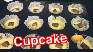 كب كيك بحشوة الشيكولاته | Cupcake with chocolate filling 🥧😍