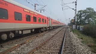 130 kmph high speed skip of Hyd Rxl Weekly express. loco in lead was WAP7 of Lallaguda Shed