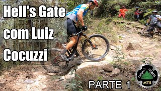 Hell's Gate com Luiz Cocuzzi, Trilha INSANA! Parte1 . Link do TrailForks