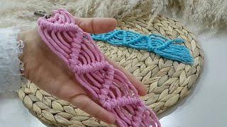 Makrome Anahtarlık Yapımı 🌹 Macrame Keychain DIY