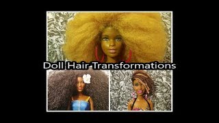 Doll Crafts- Barbie Hair Transformations