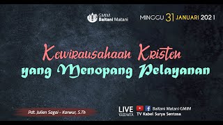 IBADAH MINGGU  31 JANUARI 2021 | Jemaat GMIM Baitani Matani Wilayah Tomohon Satu