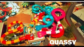 Waterslides & Roller Coaster at Quassy Amusement Park 2019