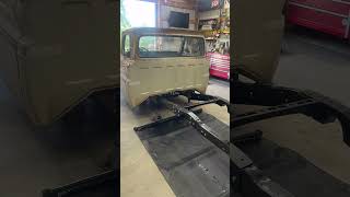 1964 C10 with 17k original miles gets the chassis coated and protected with our “Black Out” Coating