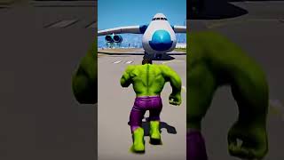 Hulk Destroyed the Cargo plane ✈️ #gta5 #youtubeshorts #shortsfeed #shorts