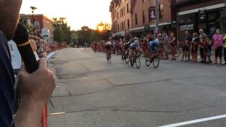 Sam Rosenholtz does not win the field sprint at the 2014 Exeter Classic