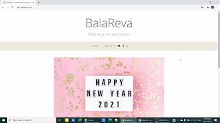 Happy to announce the www.balareva.com and   Happy New Year  2021