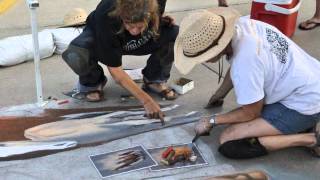 Wyoming's First 3D Chalk Street Painting