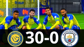 MESSI, RONALDO, MBAPPE, NEYMAR, ALL STARS | AL NASSR 30-0 MAN CITY