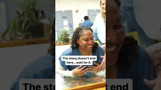 Inmate baptized and reunified with daughter #jesusshorts as #jesus #papajesus #bible #reunification