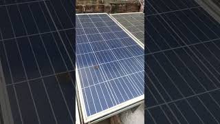 my new solar system dirty and process of clean to #solar #viral  secret