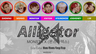 MONSTA X (몬스타엑스) - Alligator (Color Coded Han/Rom/Eng/Esp Lyrics)