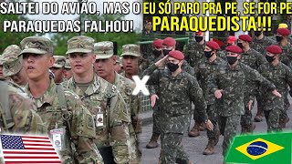 🇧🇷Brasil X 🇺🇸EUA (canção tfm Paraquedista - PQD) - Comparação #exercito #tfm