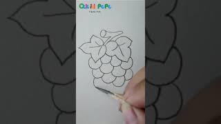 Together with Kids Simple Drawing: Grape