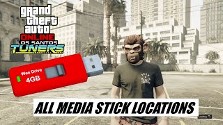 GTA Online Los Santos Tuners: ALL 5 MEDIA STICKS LOCATIONS (CircoLoco Tee + NEW Music)