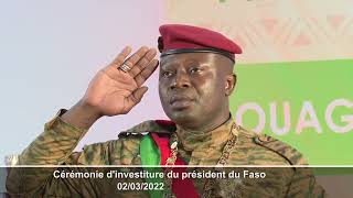 Le lieutenant colonel Paul Henri Sandaogo Damiba, investi président du Faso