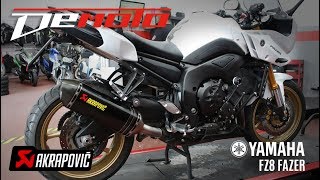 Escape AKRAPOVIC Carbono en YAMAHA FZ8 FAZER / DEMOTO