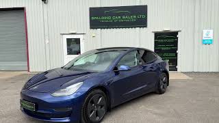 Tesla model 3 Long Range AWD Deep Blue Metallic