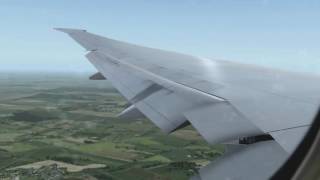 LOT Polish Airlines 777-200 || Approach and Landing at Warsaw Chopin