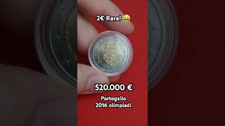 2€ Portogallo 2016 commemorativa olimpiadi - portuguese rare coin value mintage #cash