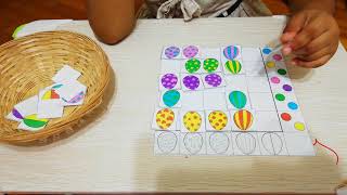 Easter theme logic matrix game