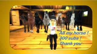 {♥}Star Stable Online{♥} All my horses 300 subs !