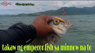 maakit talaga sa emperor fish ang minnow na to l Shore casting #fishingadventureinPhilippines CFE_34