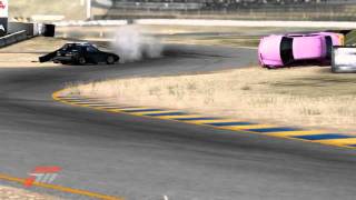 Classic Touring Car Practice Crash Forza 4