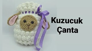 Örgü Kuzu Çanta Yapımı , Amigurumi kuzu Çanta Yapımı