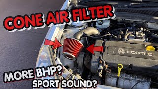 INSTALLING A PERFORMANCE CONE AIR FILTER!  *ASTRA H MODS*