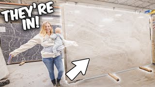 THE MOST BEAUTIFUL SLABS EVER! *IN LOVE* [TILE VLOG!]