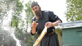 Making Pure Honey At The Monastery - Orthodox Monk Beekeeper