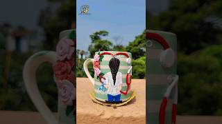 Gift idea|clay work|coffee mug clay art #shortsvideo #youtubeshorts #youtubeshortsvideo #clayart