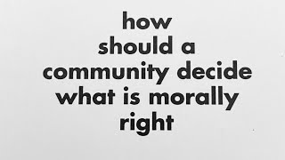 Table Talk: Community Morality Conundrum