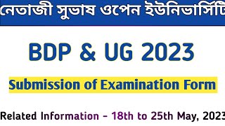 NSOU BDP & UG Submission of Examination Form 2023 Related Information ✅ @syedjsmfamily #nsou