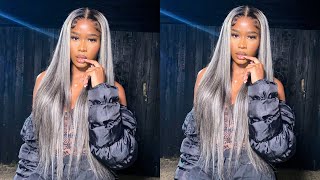 PLATINUM BLONDE HIGHLIGHT🤍| Start To Finish Wig Install + Honest Review |Alipearl Hair