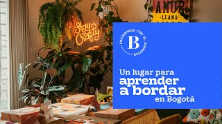 Un estudio de bordado en Bogotá