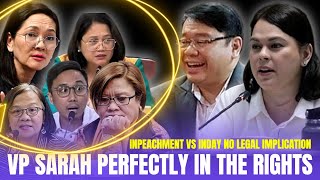 INPEACHMENT VS INDAY IS NO LEGAL IMPLICATION