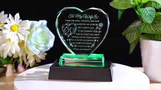 Romantic I Love You Wife Gifts for Valentines Mothers Day Christmas  Home