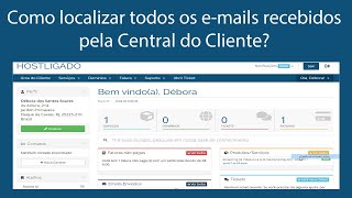 Como localizar todos os e-mails recebidos pela Central do Cliente?