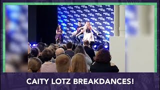 Heroes & Villains Fan Fest - Caity Lotz break dancing