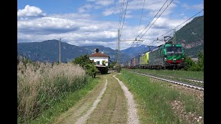 FERROVIA DEL BRENNERO IN 4K. Laives, 18.05.23 #brennerbahn #ferroviadelbrennero #taurus #vectron